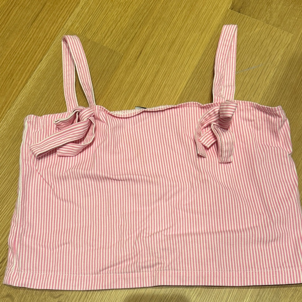 ASOS Pink and White Striped Camisole